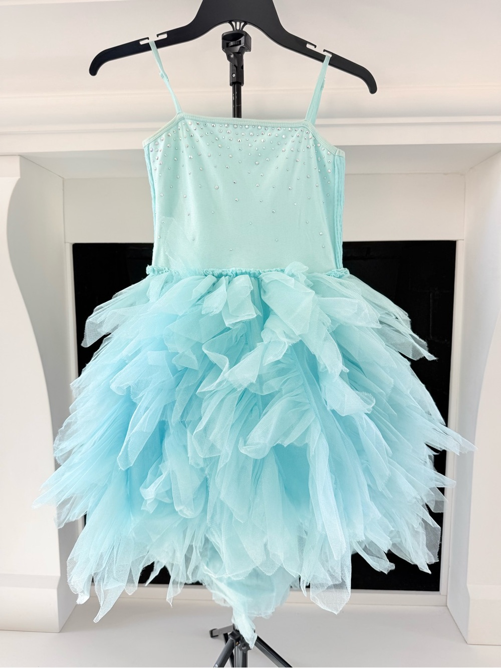 Ooh! La, La! Couture Light Blue Tulle Formal Dress, Girls Size 10